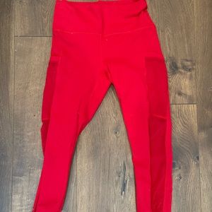 Fabletics 3/4 leggings with sheer side panels